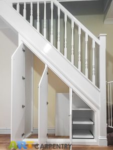 Under stairs cupboard with shoeracks