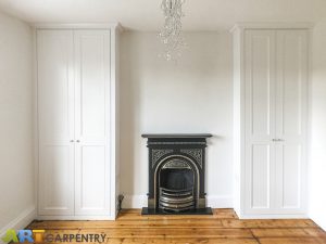 Alcove Fitted Wardrobes besides the Chimney