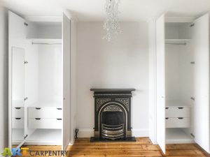 Alcove Fitted Wardrobes besides the Chimney