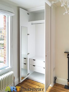 Alcove Fitted Wardrobes besides the Chimney