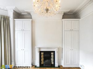 Two Victorian Style Alcove Fitted Wardrobes