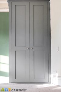 Two alcove fitted wardrobes