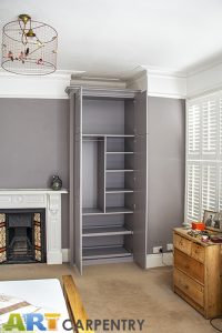 Alcove Fitted Wardrobes besides the Chimney